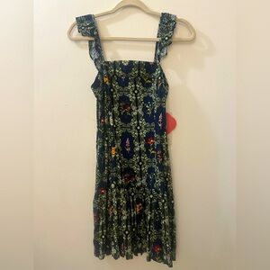 Aguabendita for Target Navy Floral Dress - Size XS - NWT